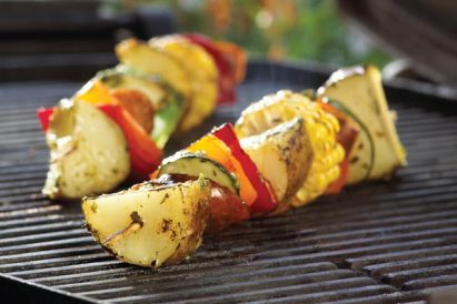 Grilled Potato Kebabs With Lemon-Herb Drizzle Recipe Image